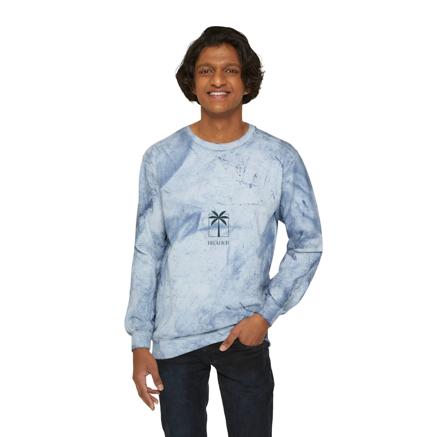 Unisex Color Blast Crewneck Sweatshirt-Brader